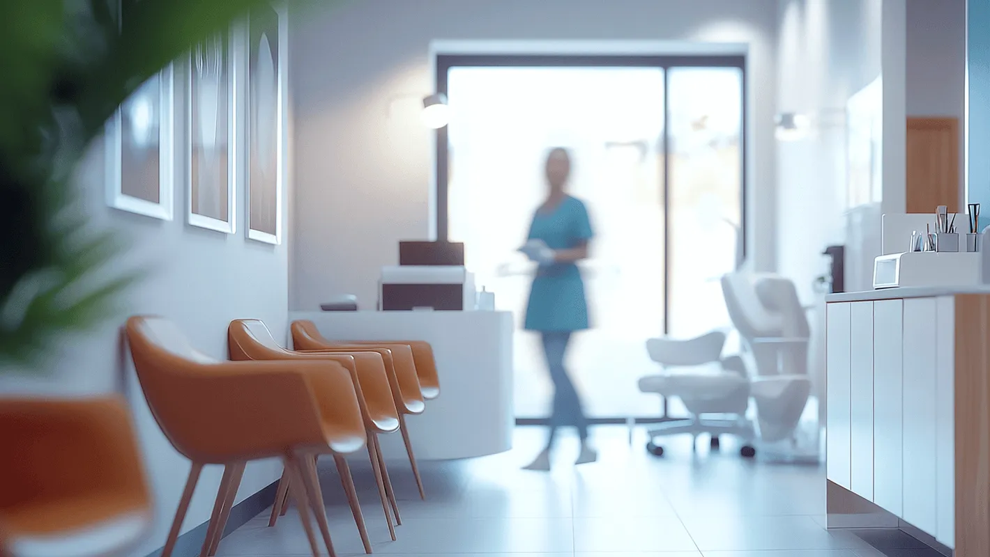 Modern dental clinic reception